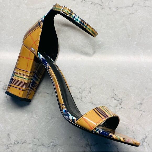 Madden Girl Women's Beella Mustard Plaid 9.5 NEW - Picture 8 of 14